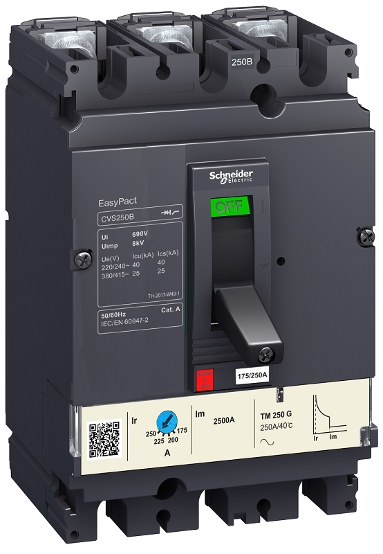 Выключатель автоматический в литом корпусе Schneider Electric EasyPact CVS250F 3п 250А 36кА